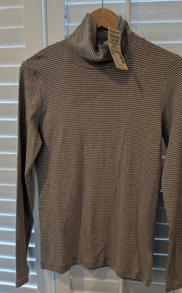 Muji mock turtleneck long sleeved shirt